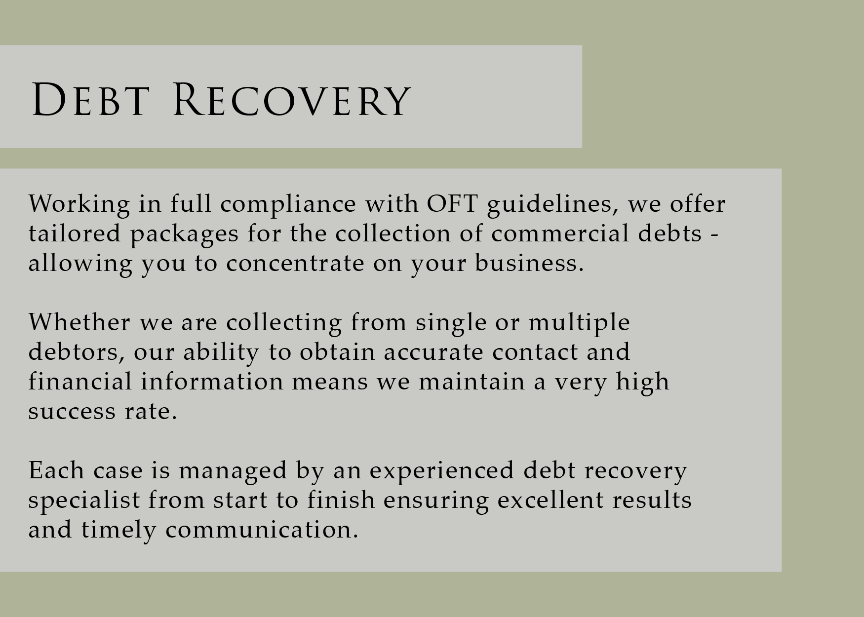 Oakview Financial Commercial Debt Solutions